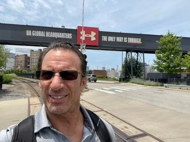 Larry outside Under Armour’s global headquarters